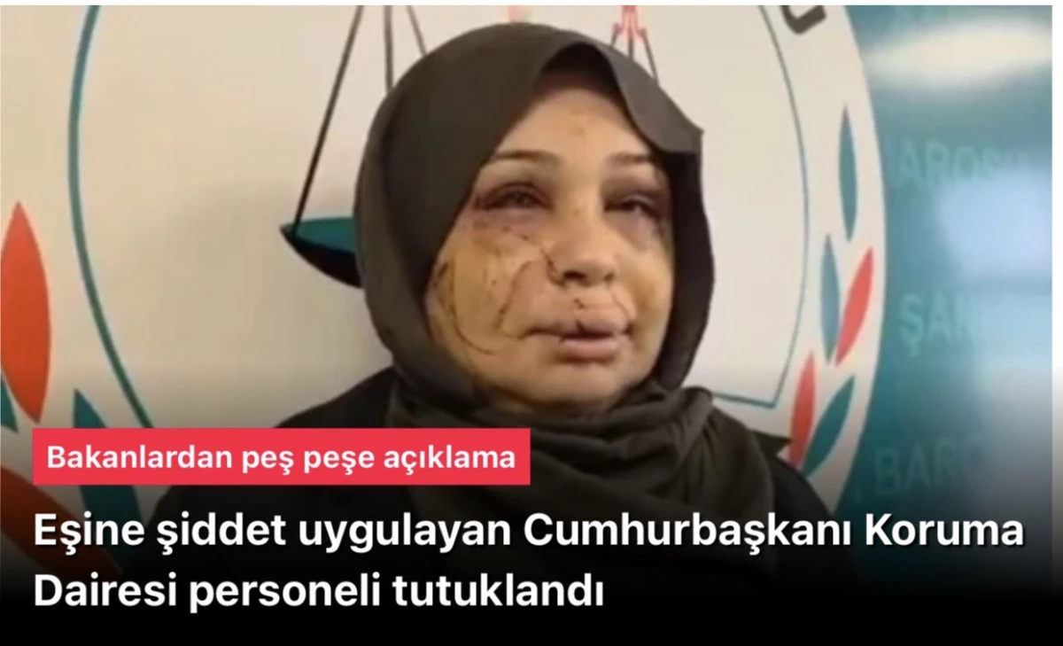 Eşi Fatma &Ccedil;akmak&rsquo;a şiddet yapan Cumhurbaşkanı Koruma Dairesi personeli Yasin &Ccedil;akmak turuklandı