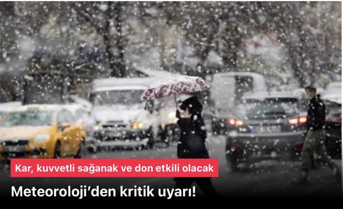 Hava durumu: Meteoroloji alarm verdi: Kar, kuvvetli sağanak, don