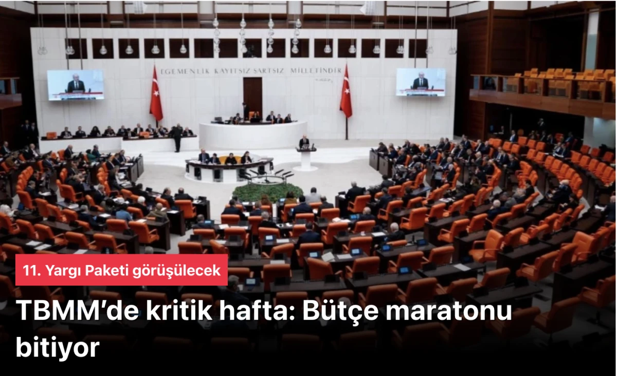 Meclis'te b&uuml;t&ccedil;e mesaisi bug&uuml;n bitti