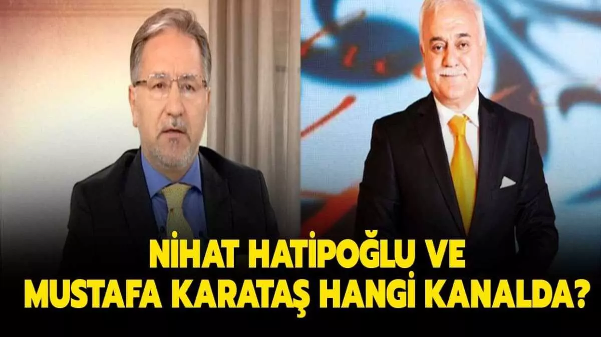 Ramazan 2026'da Dini programlar: Mustafa Karataş ve Nihat Hatipoğlu ile İftar ve Sahur Sohbetleri